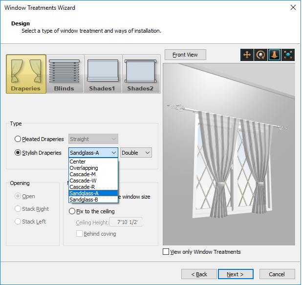 Create window treatments
