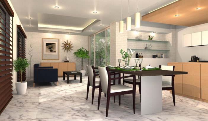 Soft and Stylish Dining Room