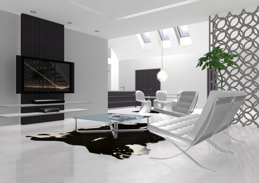 Black and White Living Room