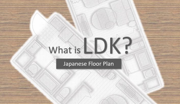 The floor plan of apartments in Japan