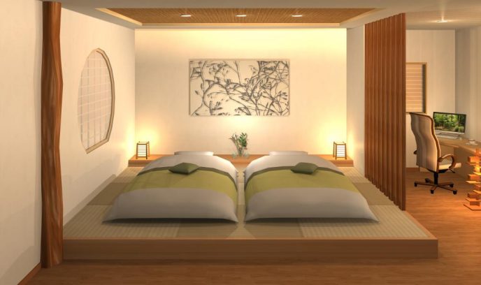 Modern Japanese Style Bedroom