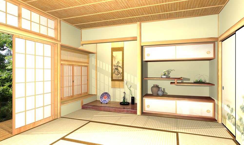 Tokonoma - the Origin of the Japanese-style room  - The Japanese  Home - Archi Designer JAPAN