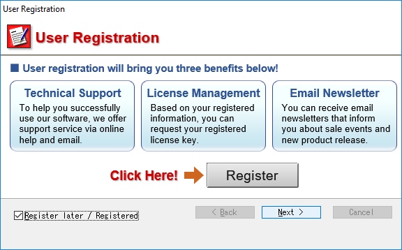 User Registration